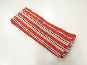 本場筑前博多縞模様織出し半幅帯